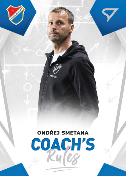 Ondrej Smetana Banik Ostrava SportZoo FORTUNA:LIGA 2021/22 2. serie Coach's Rules #CR05